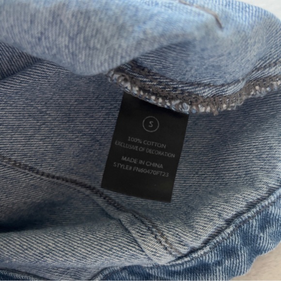 Fashion Nova Denim Button Up Vest - Picture 2 of 5